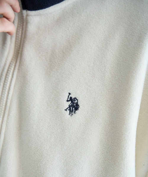 「U.S. POLO ASSN.」 ジップアップパーカー MEDIUM ブラック レディース_画像2