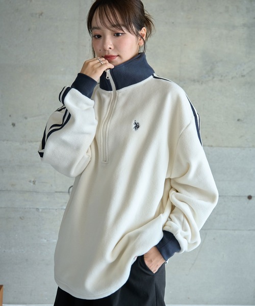 「U.S. POLO ASSN.」 ジップアップパーカー MEDIUM ブラック レディース_画像8