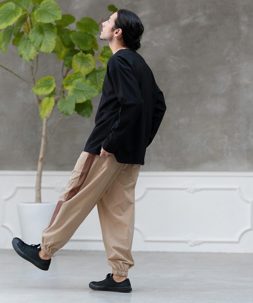 「CAMBIO」 イージーパンツ S ブラック メンズ_画像7