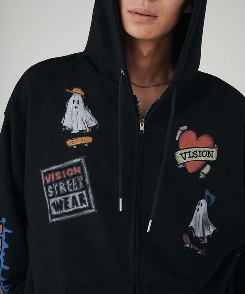 VISION STREET WEAR（ヴィジョンストリートウェア） パーカー 裏起毛