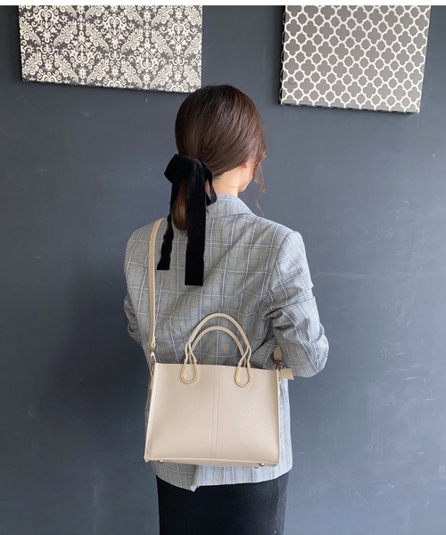 LEBELIER（ルベリエ） トートバッグ エポメタルカラー2WAY レディース