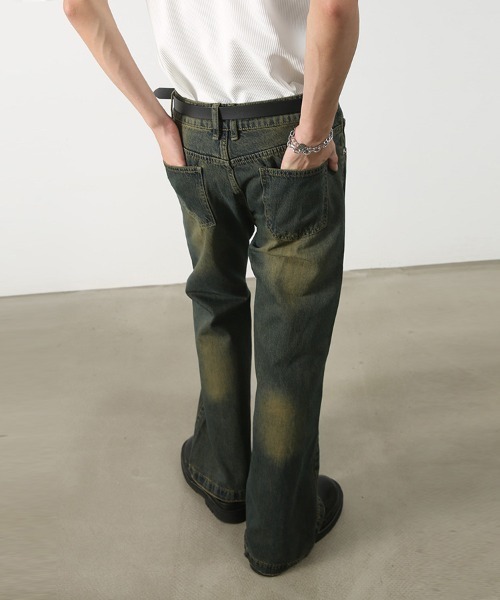 「Ressaca」 ブーツカットデニムパンツ M ブラック メンズ_画像9