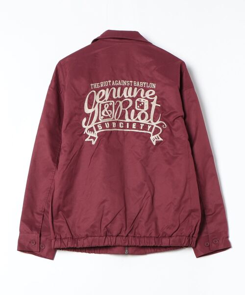 「Subciety」 ブルゾン LARGE ブラック×ホワイト メンズ_画像2