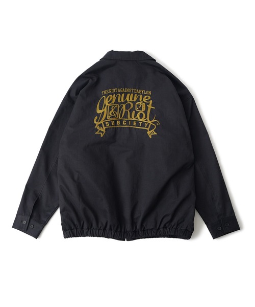 「Subciety」 ブルゾン LARGE ブラック×ホワイト メンズ_画像5