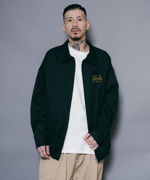 「Subciety」 ブルゾン LARGE ブラック×ホワイト メンズ_画像8
