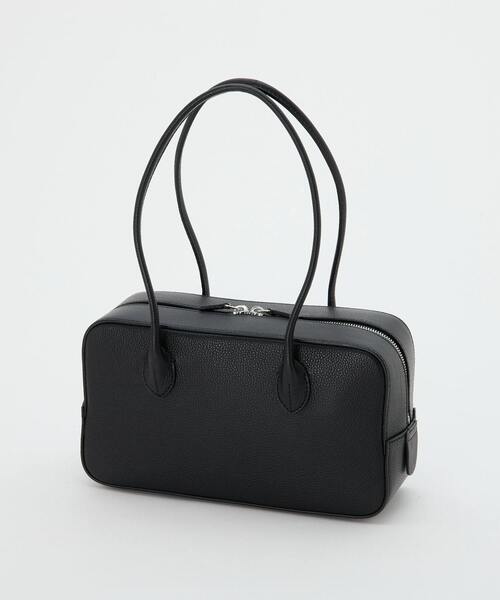 【美品】MAISON CANAU ブラックレザーハンドバッグ MAISON CANAU（メゾンカナウ） ハンドバッグ 「追加」「MAISON CANAU