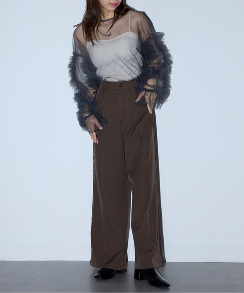 「MAISON BREEZE reveur」 スラックス M ブラック レディース_画像9