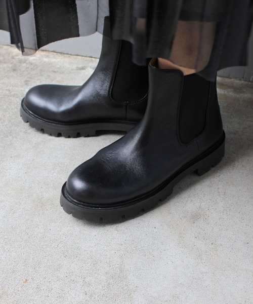 「CAMINANDO」 ショートブーツ 7 グレー レディース_画像2