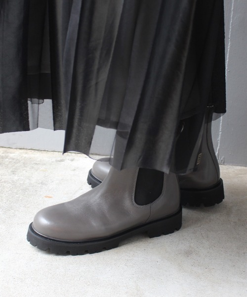 「CAMINANDO」 ショートブーツ 7 グレー レディース_画像6