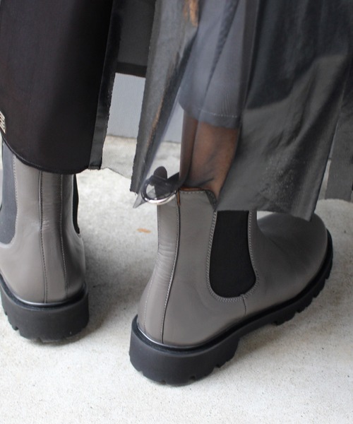 「CAMINANDO」 ショートブーツ 7 グレー レディース_画像9