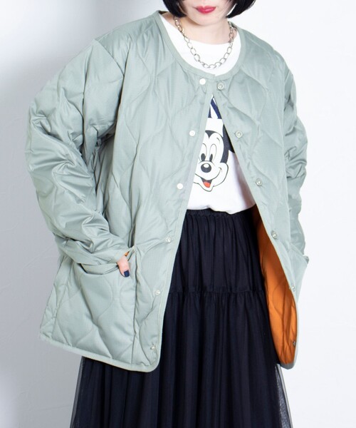 TAION（タイオン） ダウンジャケット M オリーブ メンズ : ZOZOTOWN