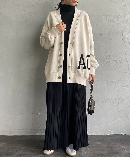 アメリカーナ　カーディガン AMERICANA（アメリカーナ） カーディガン ONE SIZE グリーン