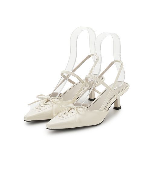 LILY BROWN（リリーブラウン） パンプス レースアップスリングバッグ