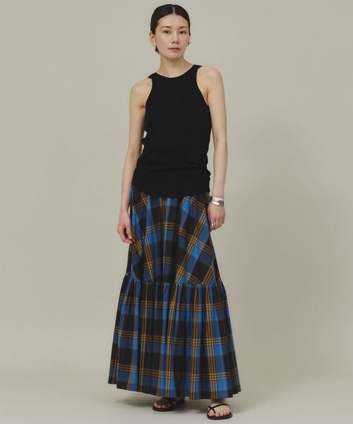 Curensology（カレンソロジー） フレアスカート 38 ブルー レディース