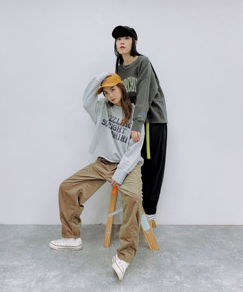 niko and…（ニコアンド） デニムパンツ LARGE ブラック レディース