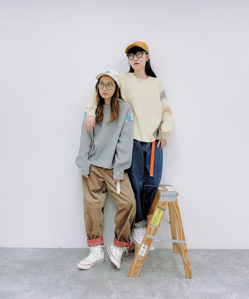 niko and…（ニコアンド） デニムパンツ LARGE ブラック レディース