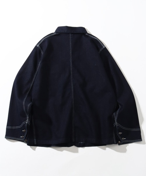 「HANES」 デニムジャケット M ブルー メンズ_画像6