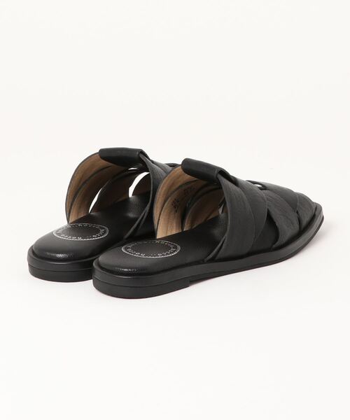「Piedi Nudi」 フラットサンダル 23.5cm ブラック レディース_画像2