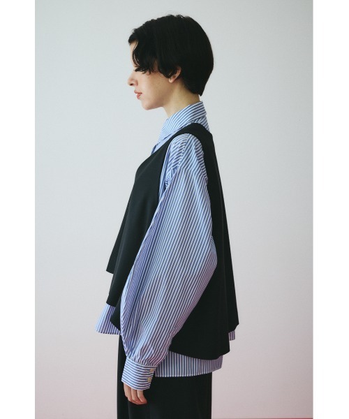 ベスト ジレ A line vest　　Aラインベスト レディースの画像