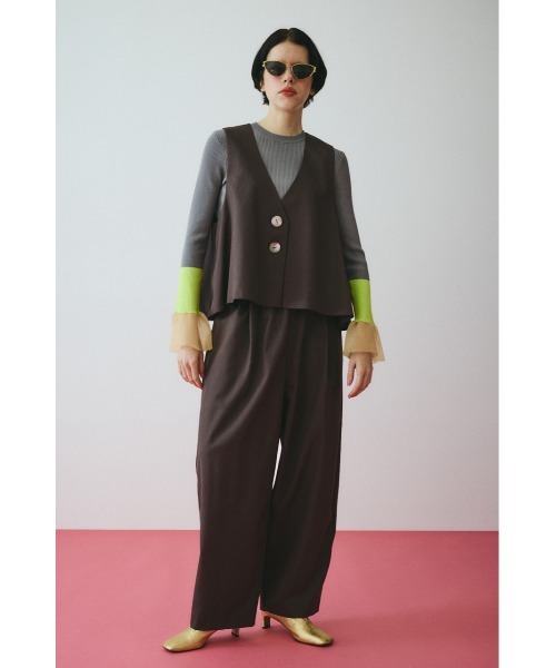 ベスト ジレ A line vest　　Aラインベスト レディースの画像