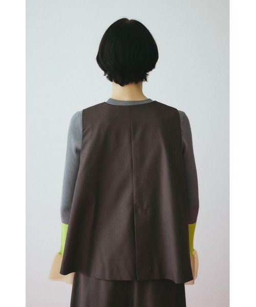 ベスト ジレ A line vest　　Aラインベスト レディースの画像