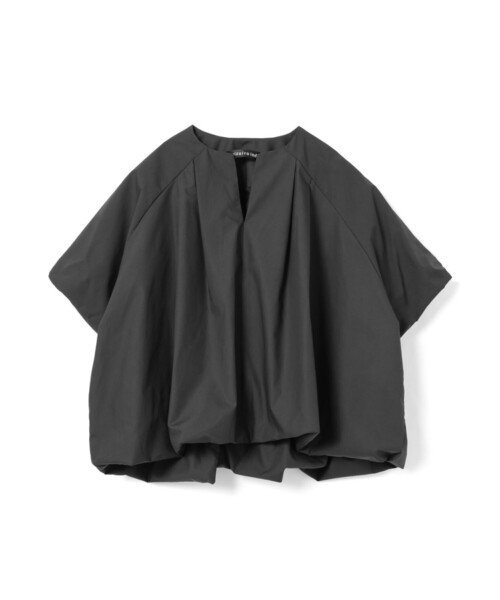 【mizuiro-ind】ノーカラー ボウタイ長袖ブラウス mizuiro-ind】ノーカラー ボウタイ長袖ブラウスの通販 by ブランド古着