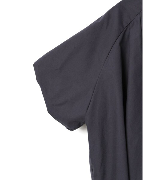 ブラウス シャツ mizuiro ind バルーンノーカラーシャツ レディースの画像