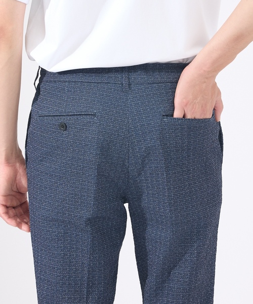 「ABAHOUSE GRAY」 スラックス 44 ネイビー メンズ_画像5