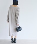 ワンピース 裏毛2wayオフショルダーワンピースの詳細画像4