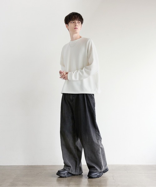 tシャツ 「抗ピリング/防シワ」マルチファンクショナリーポンチドロー