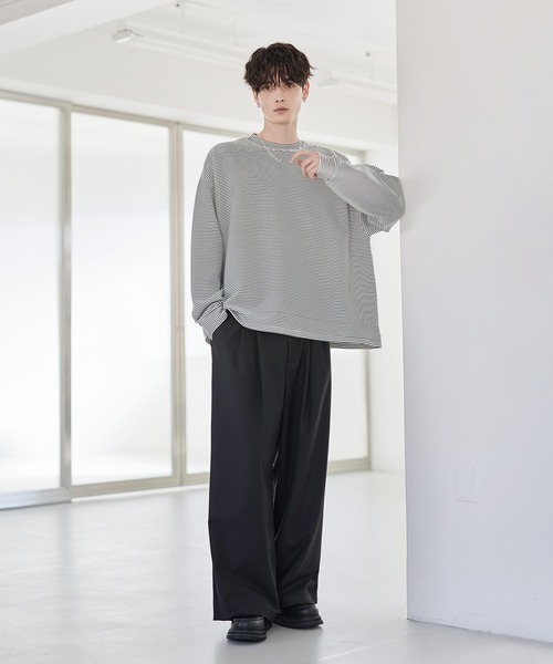 tシャツ マルチファンクショナリーポンチドローコードロンT メンズ