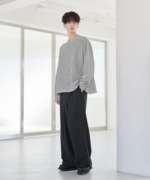 tシャツ マルチファンクショナリーポンチドローコードロンT メンズ