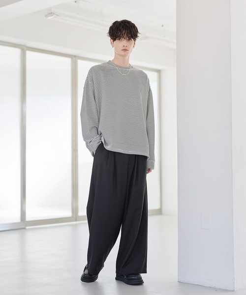 tシャツ マルチファンクショナリーポンチドローコードロンT メンズ