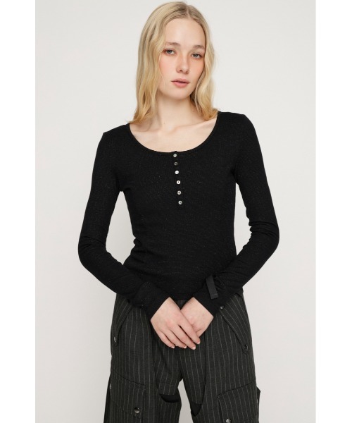 SLY（スライ） ヘンリーネック tシャツ HENRY NECK CUT TOPS ヘンリー