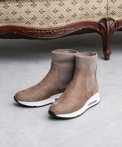 「coca(ANDEX shoes product)」 ショートブーツ LARGE ブラック レディース_画像4