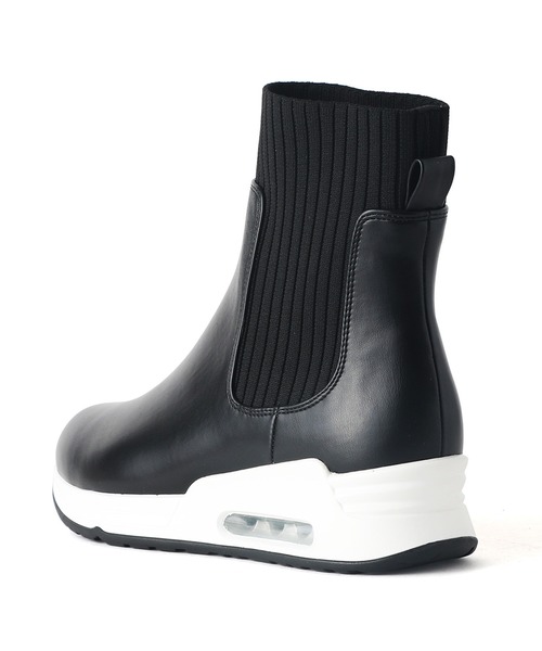 「coca(ANDEX shoes product)」 ショートブーツ LARGE ブラック レディース_画像8