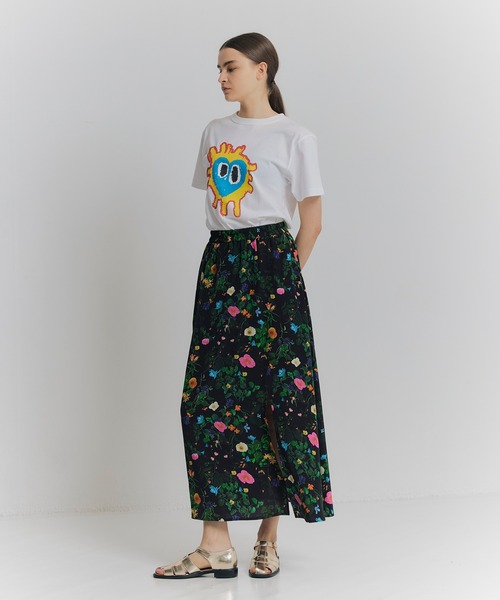 「NOISE MAKER」 ロングスカート 38 オフホワイト レディース_画像5