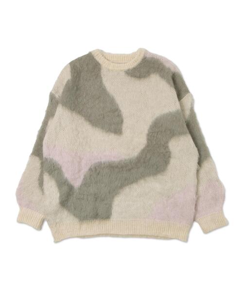 「WEGO」 長袖ニット FREE ライトグレー レディース_画像6