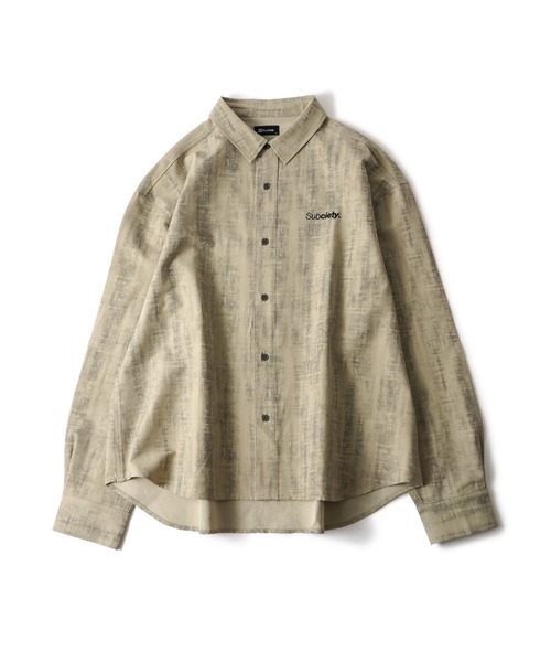 「Subciety」 長袖シャツ MEDIUM ブラック メンズ_画像8