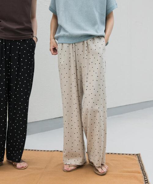 「URBAN RESEARCH DOORS」 イージーパンツ MEDIUM ブラック レディースの画像