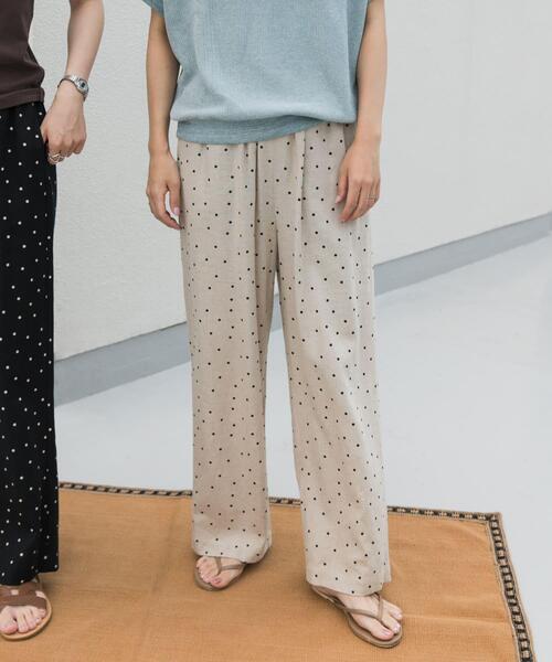「URBAN RESEARCH DOORS」 イージーパンツ MEDIUM ブラック レディースの画像
