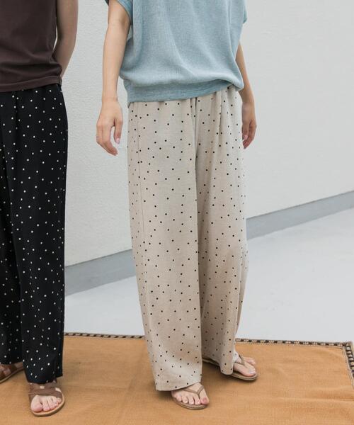 「URBAN RESEARCH DOORS」 イージーパンツ MEDIUM ブラック レディースの画像