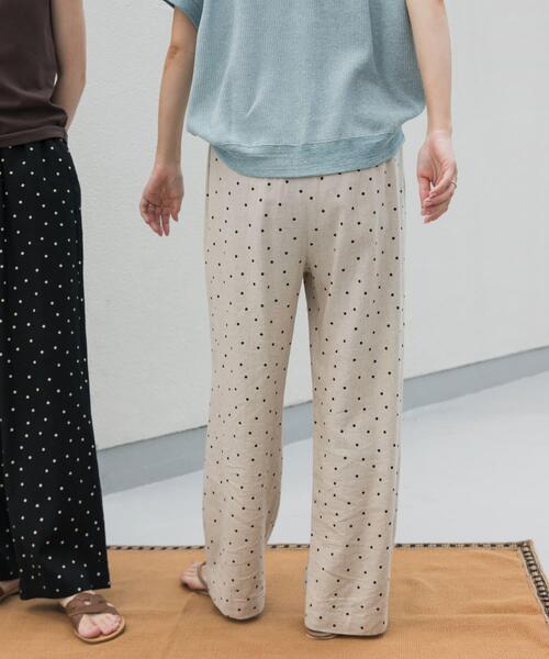 「URBAN RESEARCH DOORS」 イージーパンツ MEDIUM ブラック レディースの画像