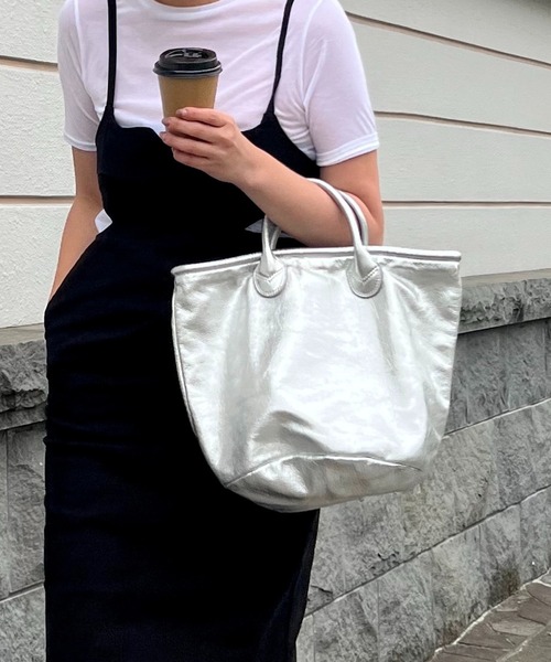 「PAPILLONNER」 ハンドバッグ FREE シルバー レディース_画像8