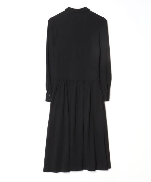 「BORDERS at BALCONY」 長袖ワンピース - ブラック レディース_画像2