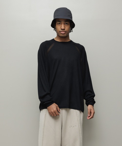 bal（バル） セーター ニット VENTILATION MESH CREW SWEATER メンズ 