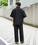 ワイドパンツ パンツ 「ストレッチ/吸水速乾性...の詳細画像2