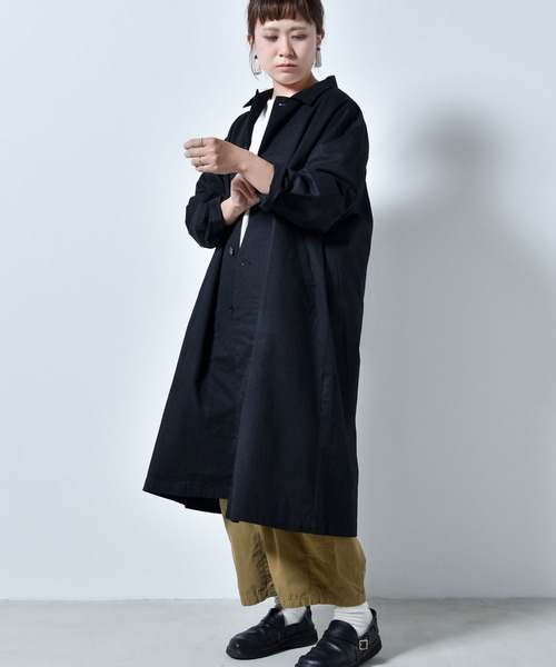 「folka」 ステンカラーコート M ベージュ レディース_画像4