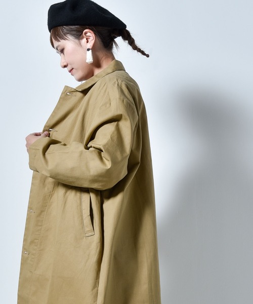 「folka」 ステンカラーコート M ベージュ レディース_画像5