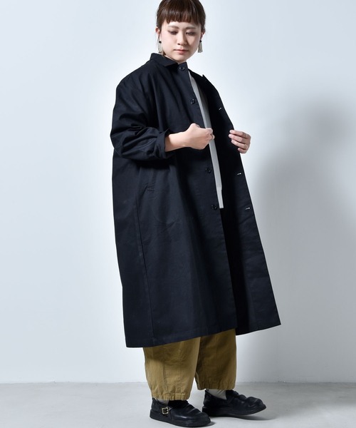 「folka」 ステンカラーコート M ベージュ レディース_画像6